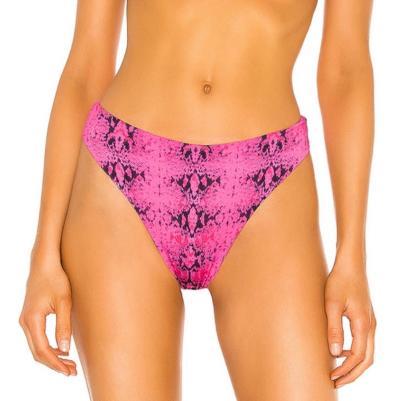 REVOLVE Indah Swimsuit Bikini - Pink Snake Skin - Picture 3 of 6